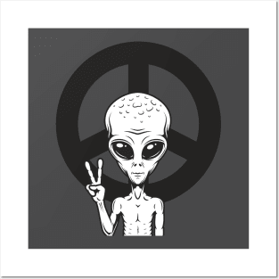 Peaceful Alien Posters and Art